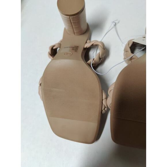 Braided Heels Sandals Women's brown A New Day Tiana Mule Color Beige - Size 7.5 - Picture 9 of 16